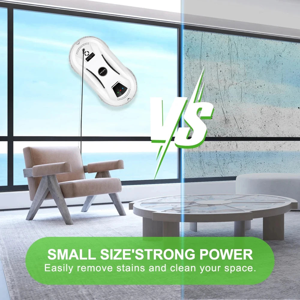 PuRuiKai N361 Window Cleaning Robot - High Suction, Anti-Fall & Remote