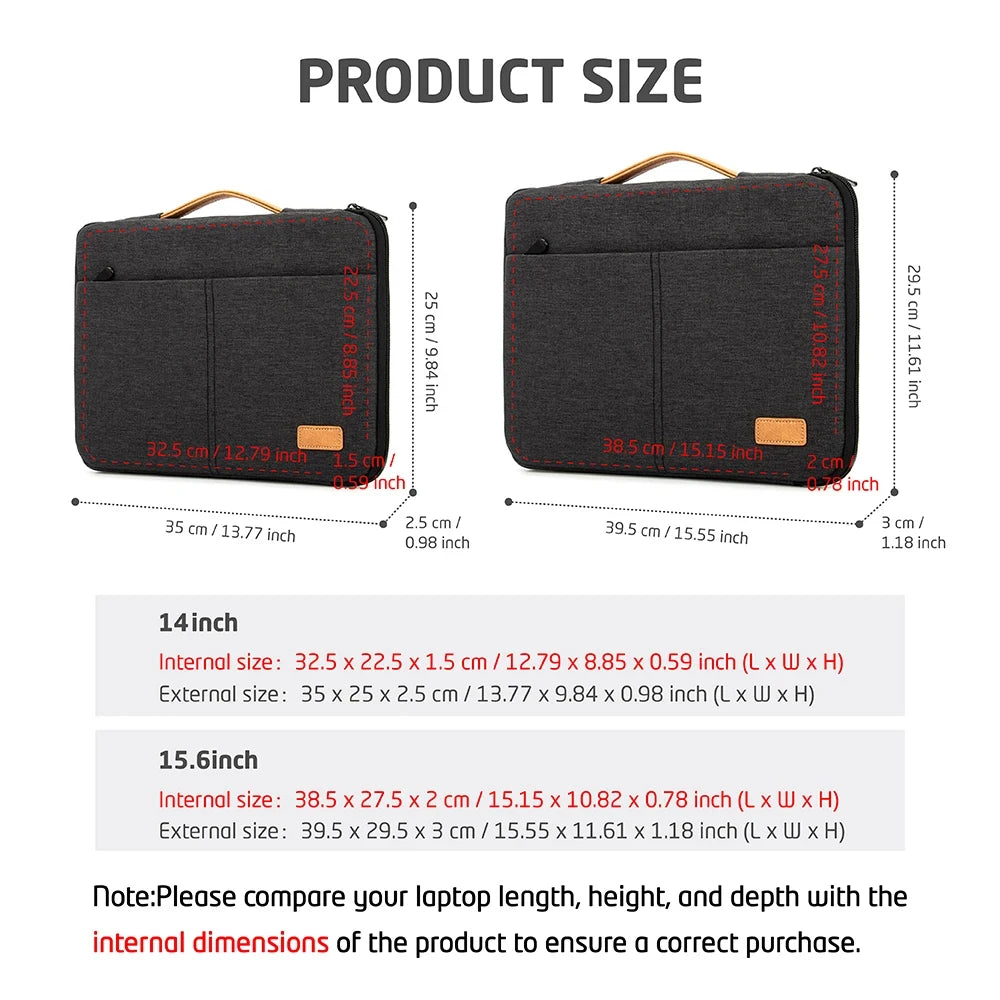 ValueWin Shockproof Laptop Sleeve 14-15.6 Inch - MacBook, HP, Dell & Acer