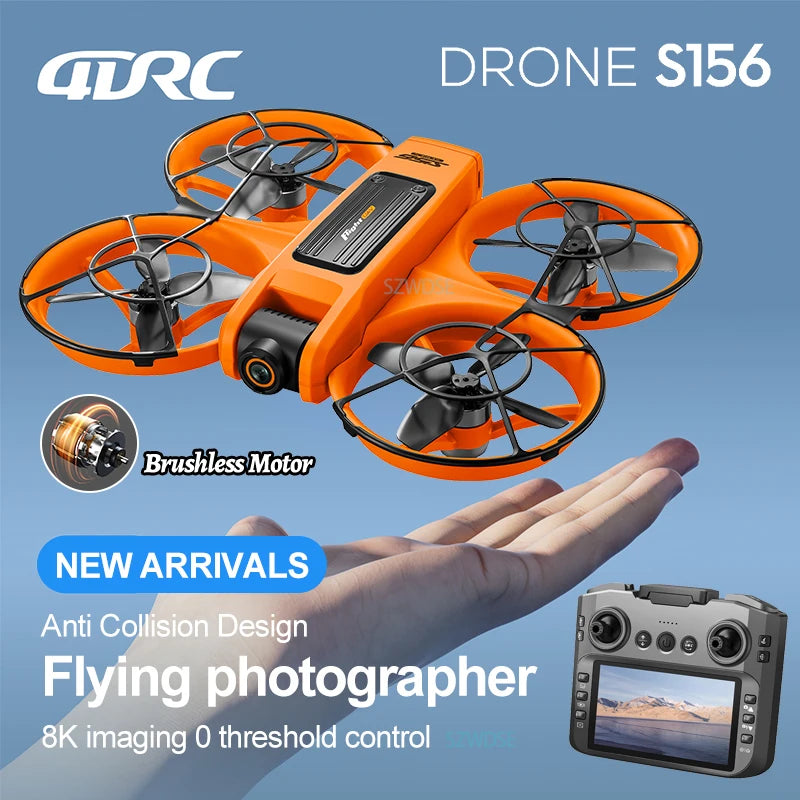 S156 8K Dual Camera RC Drone - 180° FoV, 5G WiFi & Optical Stabilisation