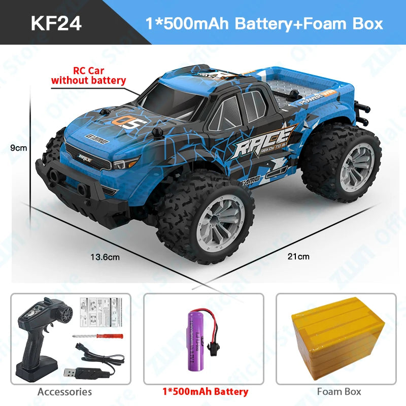 ZWN 2WD Off-Road RC Climbing Car - LED Remote Control Truck