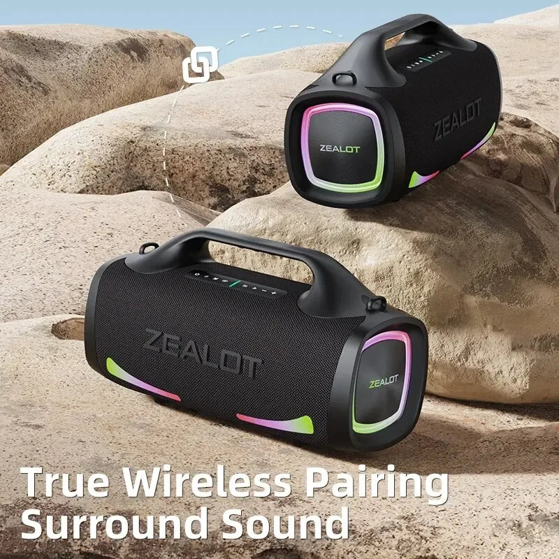 Zealot S79 Party Speaker - 24,000mAh, Bluetooth 5.3, 24-Hour Playtime