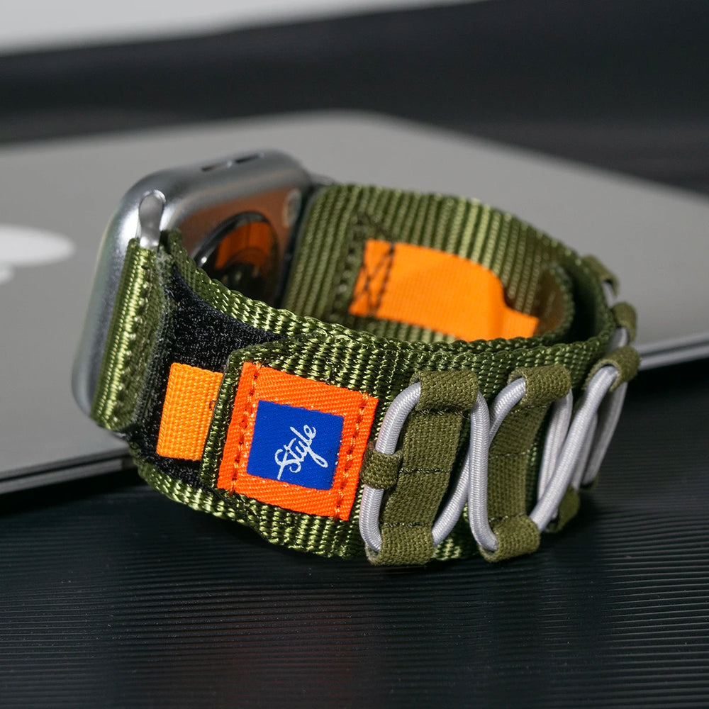 Vwar Nylon Tactical Apple Watch Band - Ultra 2, Series 9-4, 42-49mm