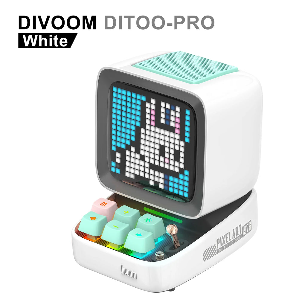 Divoom Ditoo-Pro Pixel Art Bluetooth Speaker - 5000mAh, DIY LED & Clock