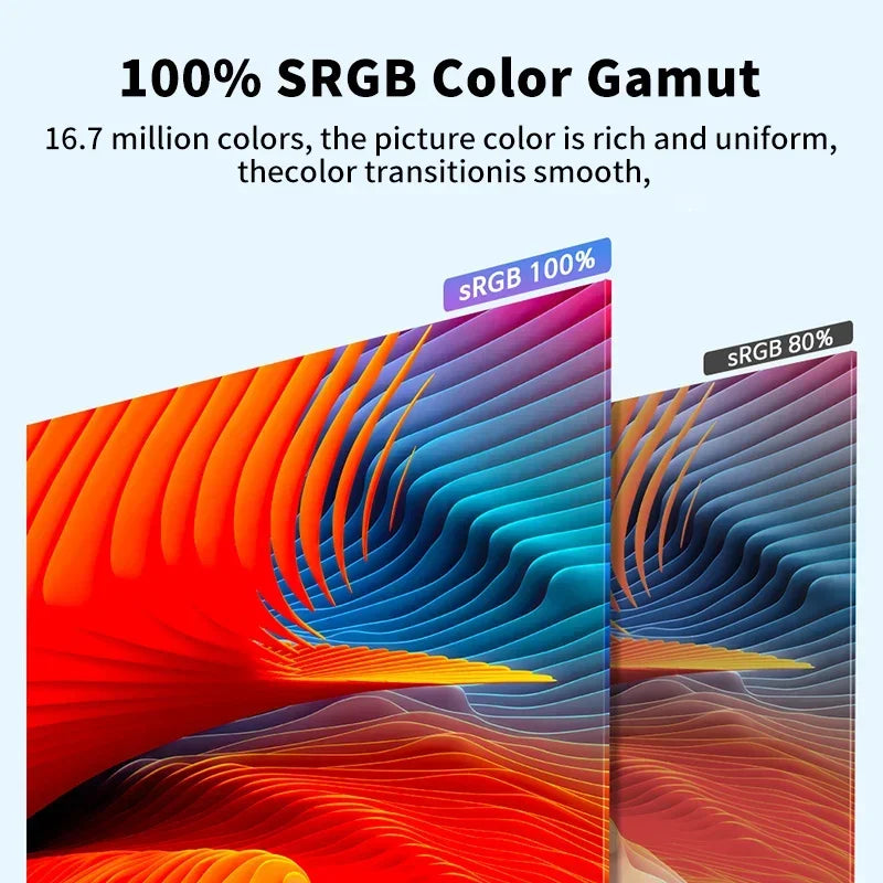 HGFRTEE 18.5-Inch 120Hz Portable Monitor - 100% RGB, ADS-IPS, HDR10