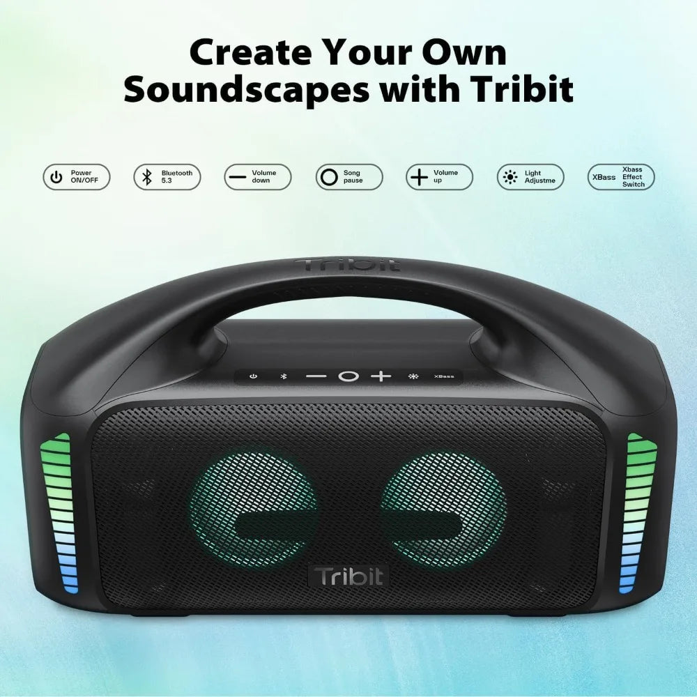 StormBox Blast 90W Bluetooth Speaker - XBass IPX7 Waterproof & LED