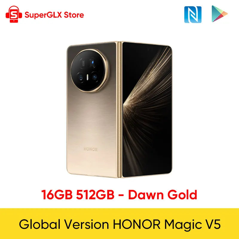 HONOR Magic V5 Global 5G Foldable - Snapdragon 8 Elite, 7.95" LTPO OLED