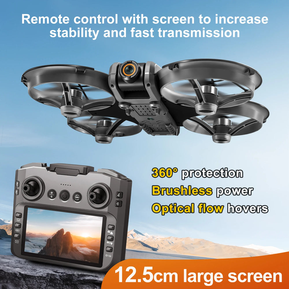 S156 8K Dual Camera RC Drone - 180° FoV, 5G WiFi & Optical Stabilisation