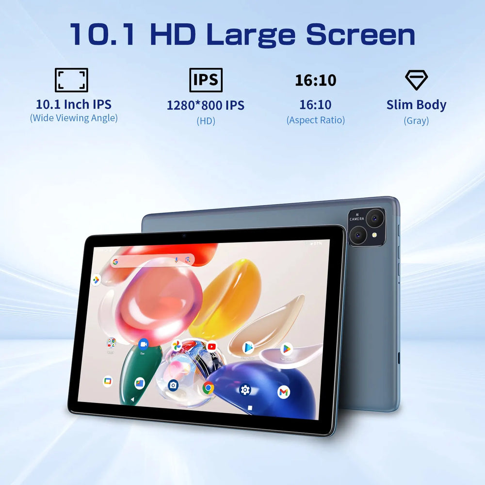 VASOUN Android 14 Tablet - 12GB RAM, 128GB, Dual SIM 4G, 5G WiFi & GPS