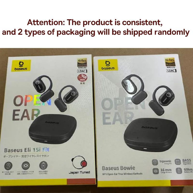 Baseus Bowie MF1 Open-Ear Sport Earphones - BT 5.4, LDAC, 16mm, 60 Hours