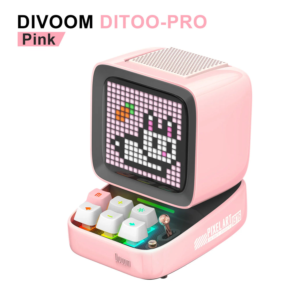 Divoom Ditoo-Pro Pixel Art Bluetooth Speaker - 5000mAh, DIY LED & Clock