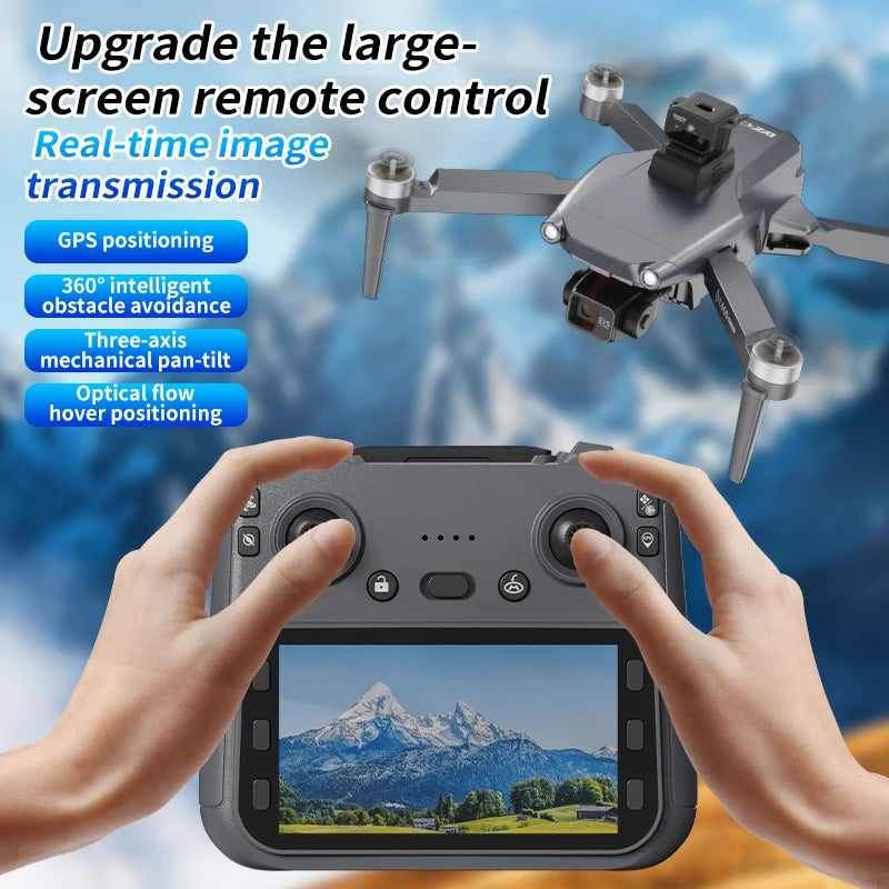 L600 Pro Max 8K Drone - 3-Axis Gimbal, 360° Obstacle Avoidance & FPV
