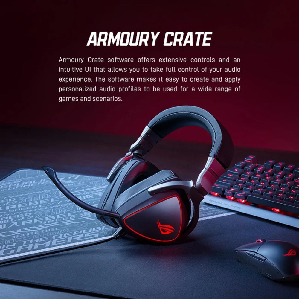 ASUS ROG Delta RGB Elite Gaming Headset - 7.1 Virtual, ANC, BT 5.2