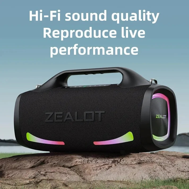 Zealot S79 Party Speaker - 24,000mAh, Bluetooth 5.3, 24-Hour Playtime