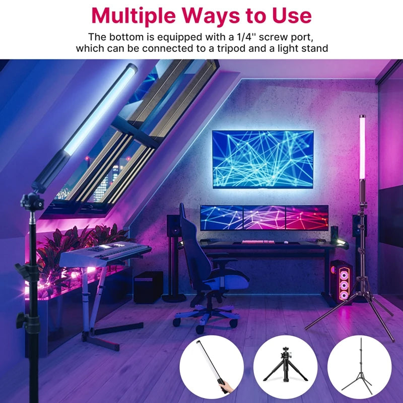 Ulanzi VL119 RGB LED Tube Light - CRI 95+, 2500K-9000K Studio Wand