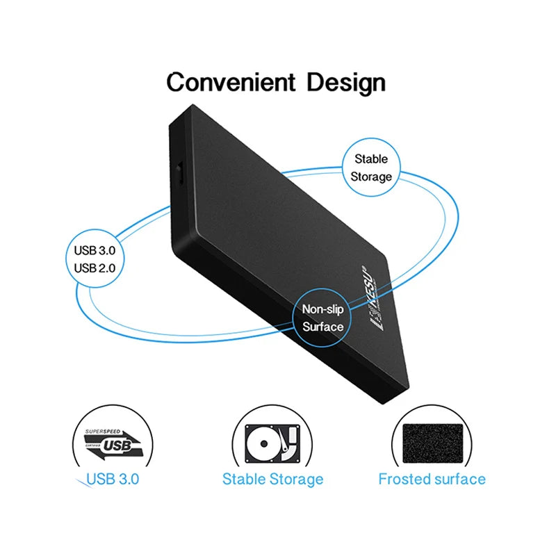 KESU 2.5-Inch Portable External HDD - USB 3.0, PS4 Compatible, 500GB-2TB