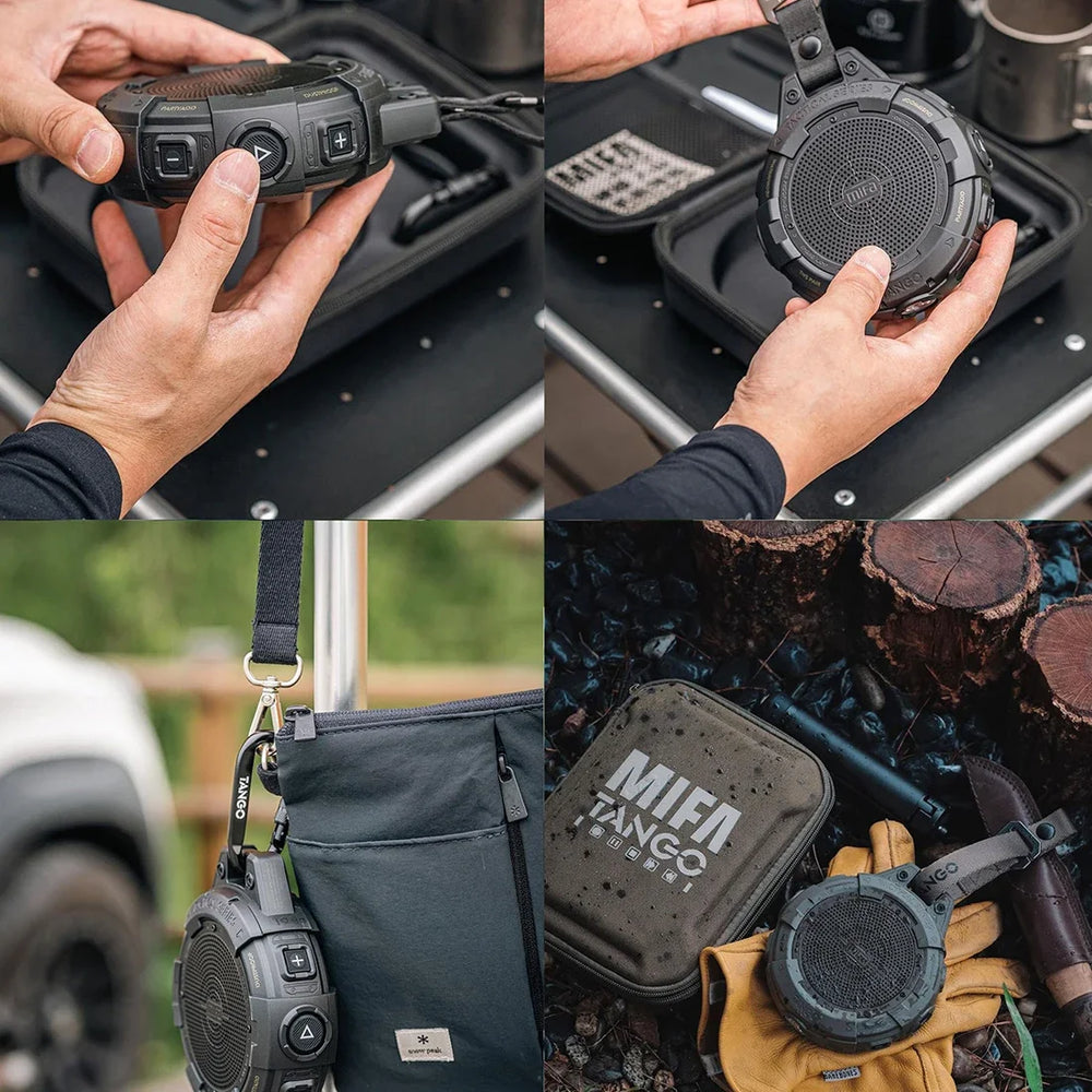 Mifa Tango Portable Bluetooth Speaker - IP67 Waterproof with Flashlight