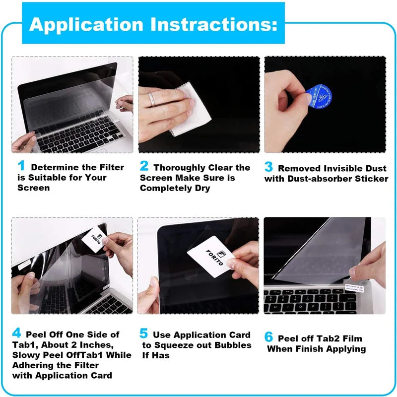 OUYUANSU 15.6-Inch 16:9 Laptop Screen Protector Film - Dell, ASUS & Lenovo