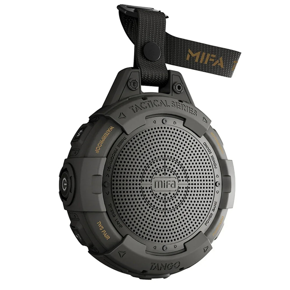Mifa Tango Portable Bluetooth Speaker - IP67 Waterproof with Flashlight